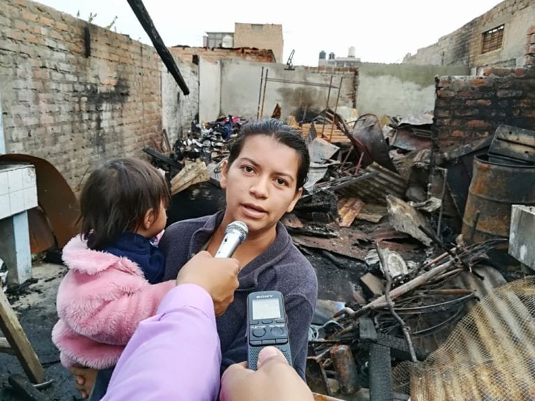 Familias damnificadas en incendio piden ayuda
