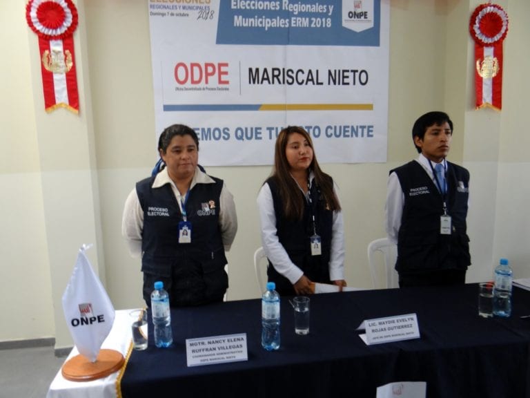 Instalan oficina de la ODPE en Mariscal Nieto