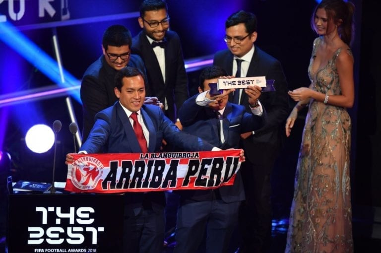 Hinchada peruana ganó el The Best FIFA 2018 a «mejor afición»