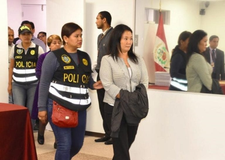 La detención preliminar de Keiko Fujimori por contradicciones en la rendición de cuentas