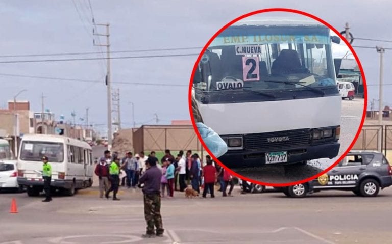 Minibús de transporte de pasajeros choca en Las Brisas III