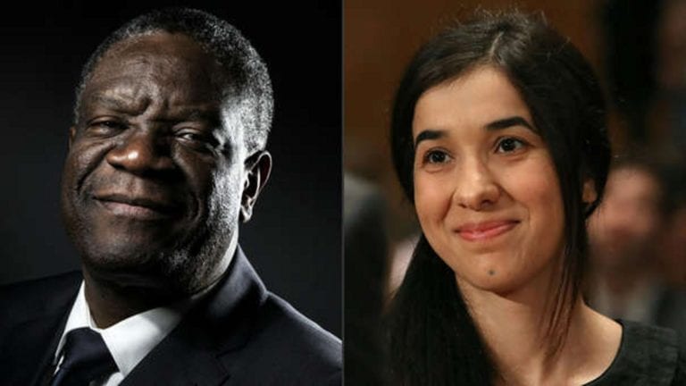 Dos luchadores contra la violencia sexual ganan el Nobel de la Paz