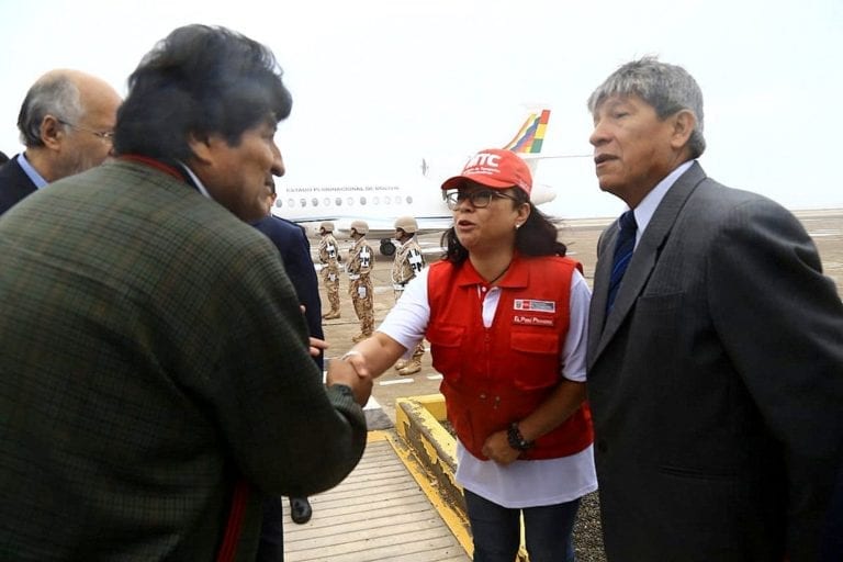 Evo Morales ratifica compromisos de integración comercial con el Perú