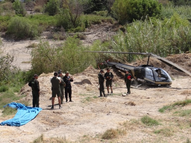 Helicóptero de entrenamiento del EP se precipita cuando realizaba maniobras