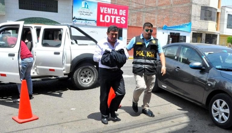 Gobernador regional de Tacna Omar Jiménez fue internado en el penal de Pocollay