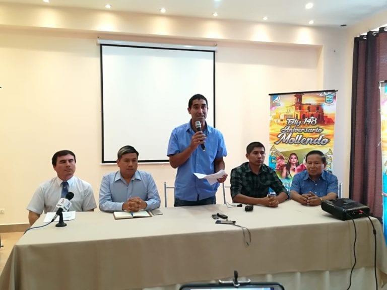Alcalde electo Edgar Rivera anuncia actividades por el 148 aniversario de Mollendo