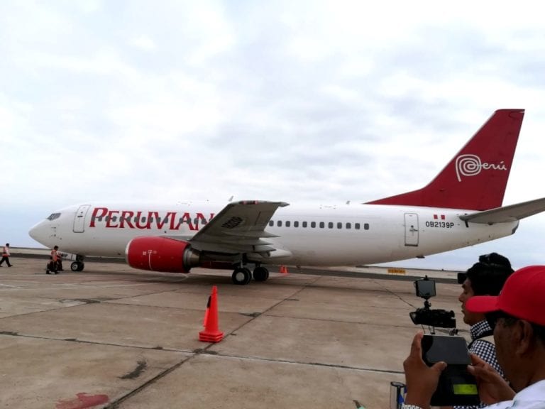 Realizan vuelo inicial en nueva pista de aterrizaje del aeropuerto de Ilo