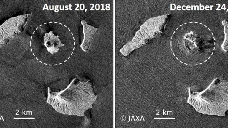 El volcán Anak Krakatoa perdió unos 200 metros de altura tras erupción