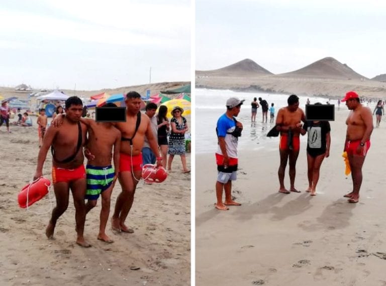 Dos menores salvan de morir ahogados en la playa Pozo de Lisas