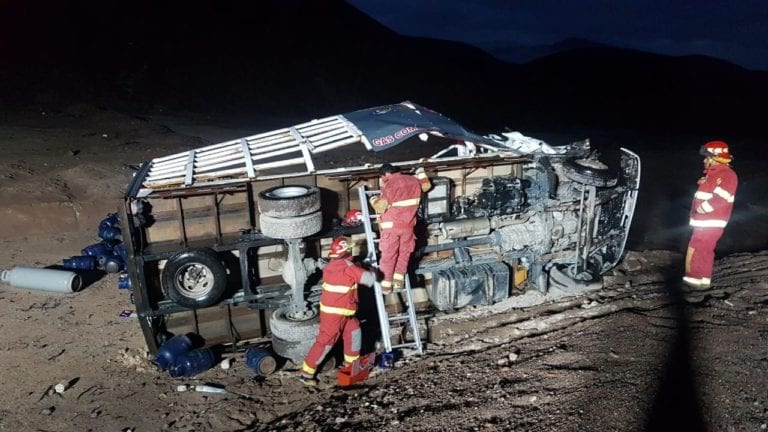 Moquegua: Accidente de tránsito deja dos muertos y un herido en Pampa Guaneros