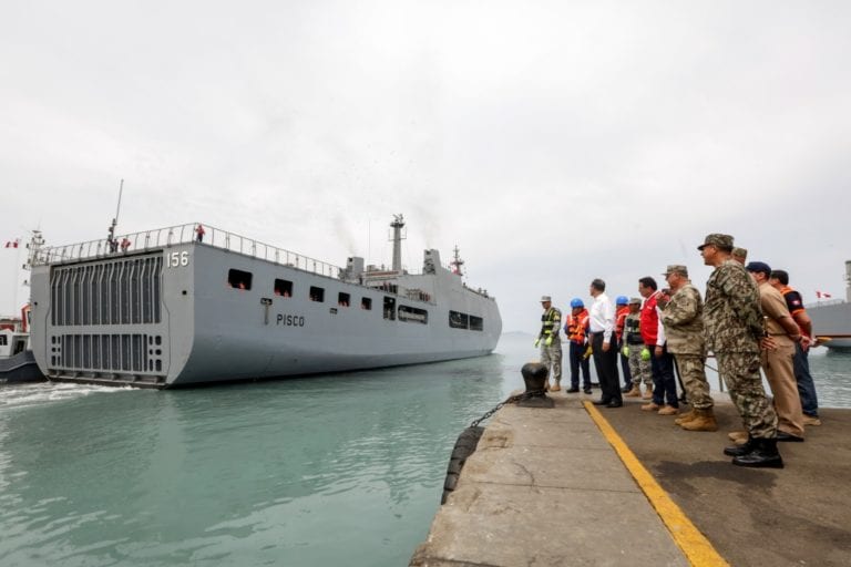 BAP Pisco llegará a Ilo con ayuda humanitaria para damnificados por lluvias