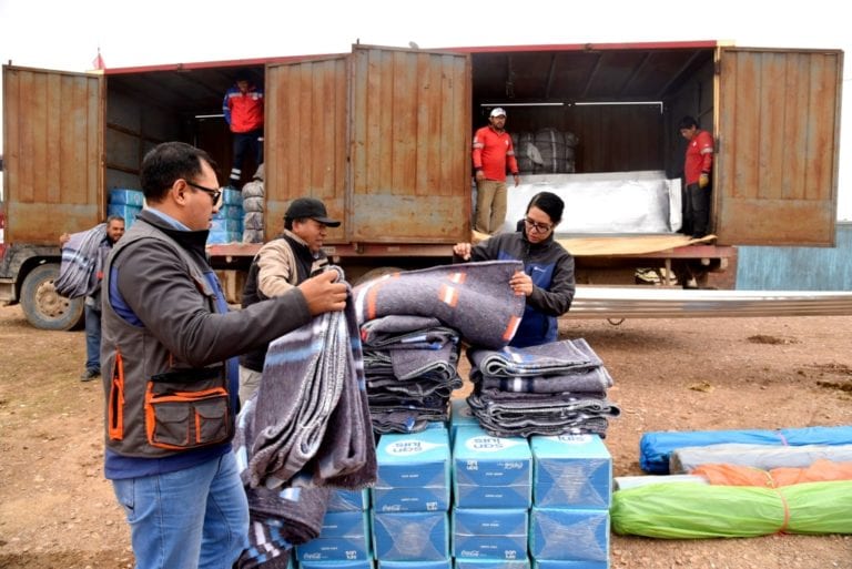 Comunidades recibieron donaciones de Anglo American durante la emergencia por lluvias