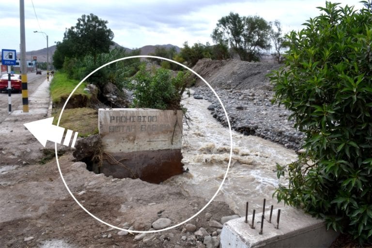 Moquegua: Desborde de río amenaza malecón ribereño