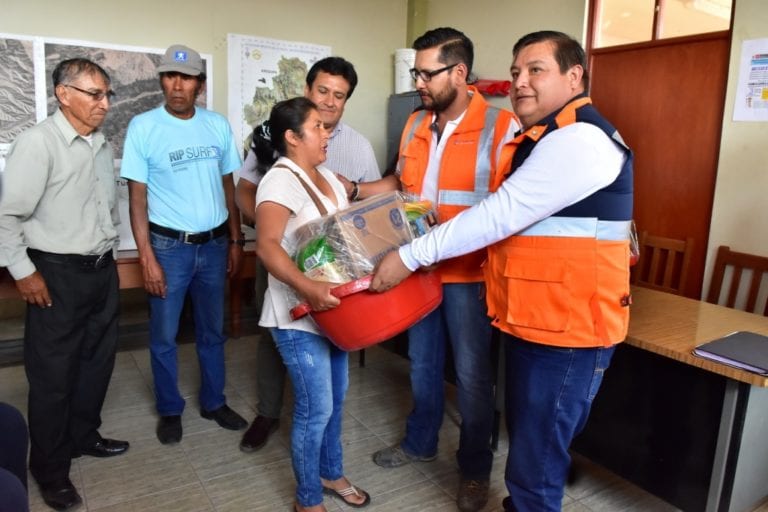 Southern Peru entregó kits de alimentos no perecibles y agua