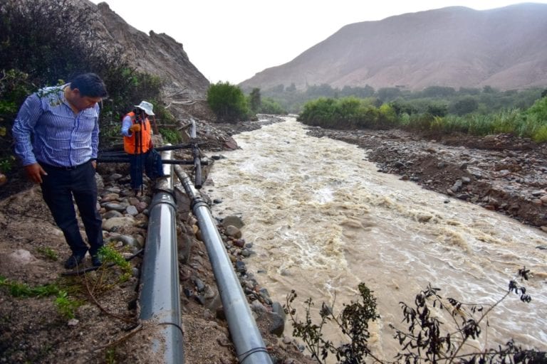 Southern Peru y Municipio de Samegua trabajan para proteger tuberías de agua afectadas por río Moquegua