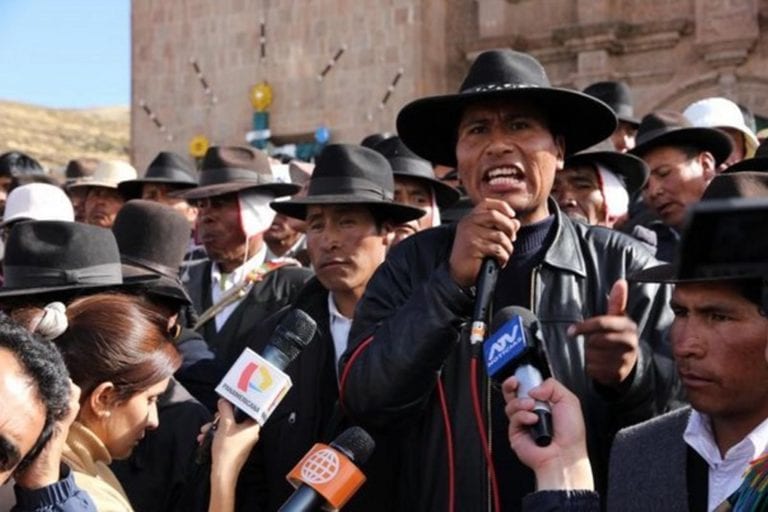 Walter Aduviri: “El gobernador de Arequipa no nos va a venir a dar clases de riego y de agua en la región Puno”