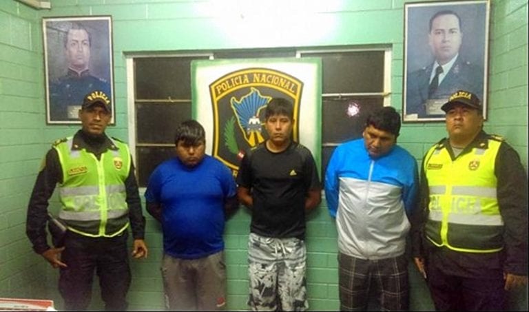 Implicados en robo de autopartes son capturados cuando huían a Tacna