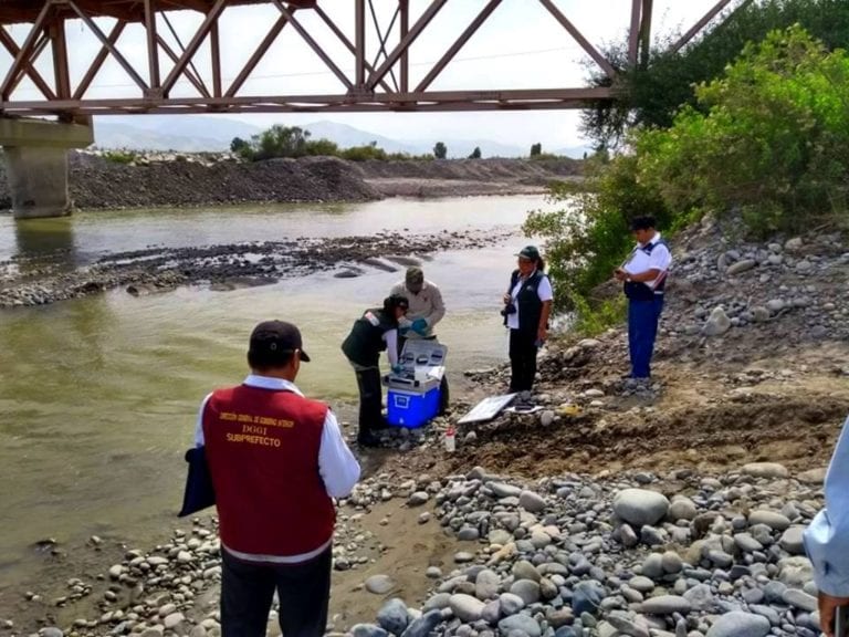Realizan nuevo monitoreo de aguas en el río Tambo