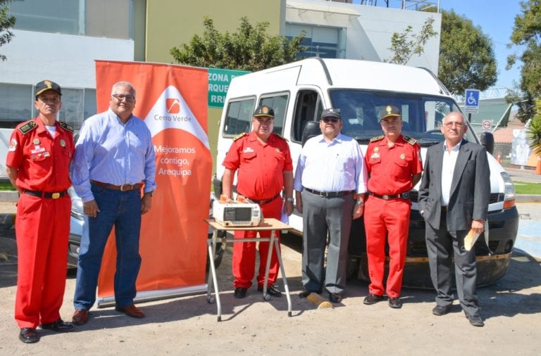 Cuerpo de Bomberos de Arequipa aumenta su flota gracias a donación de Cerro Verde