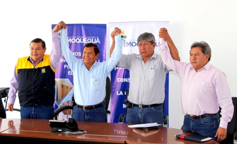 Autoridades de Moquegua se unen para exigir cumplimiento de acuerdos a la minera Quellaveco