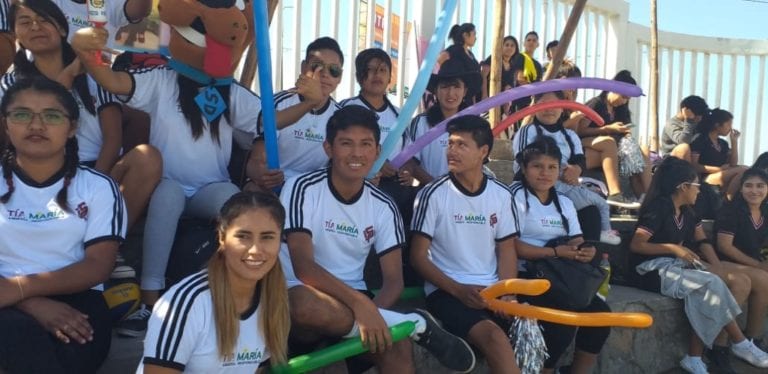 Estudiantes del San Felipe participaron de mañana deportiva en Mollendo
