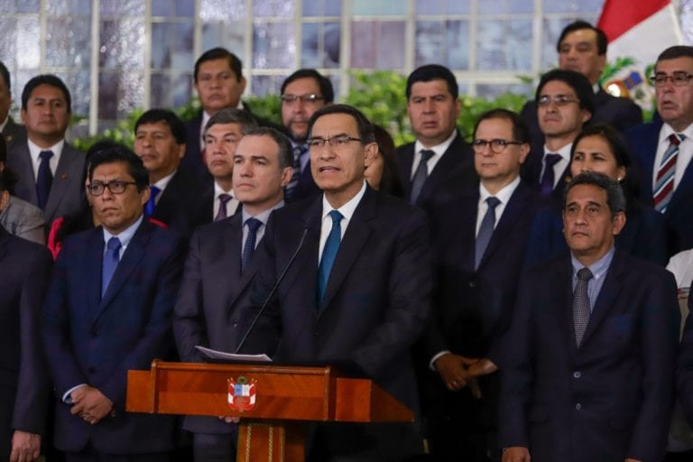Ejecutivo presentará cuestión de confianza al Congreso, anunció presidente Martín Vizcarra