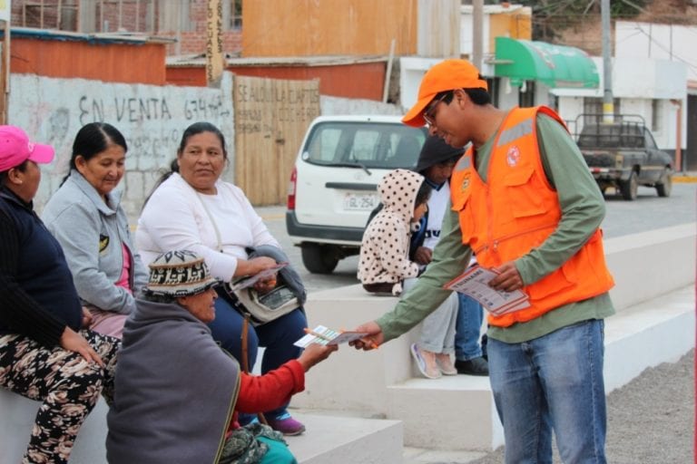 En Mejía se preparan para simulacro de sismo y tsunami