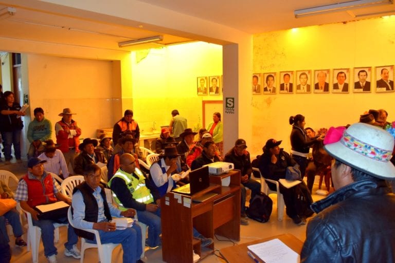 Carumas: sociedad civil y autoridades participaron en taller de priorización de proyectos