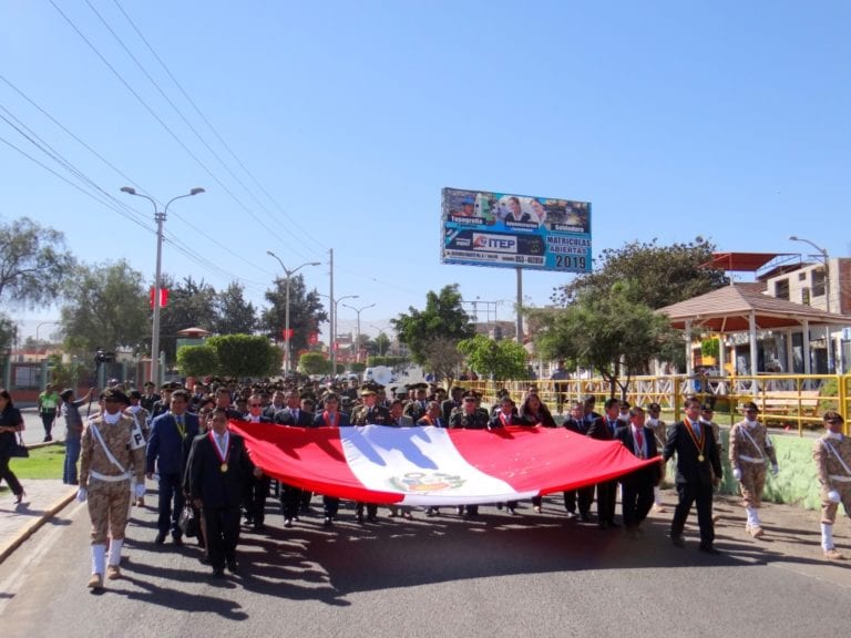 En Ilo y Moquegua conmemoran 139 años de la Batalla de Arica y el Día de la Bandera