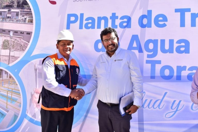 Southern Peru financiará nueva obra de saneamiento en favor de pobladores de Yacango-Torata