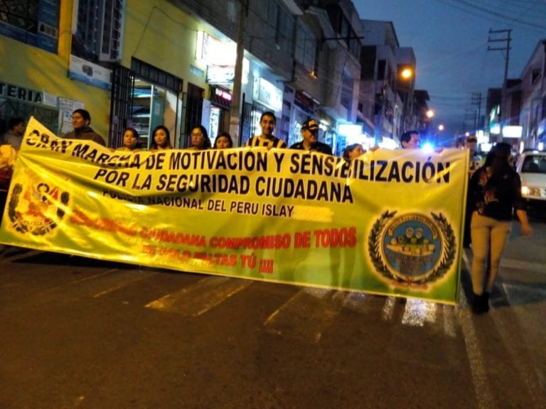 Realizan marcha de sensibilización contra el uso indebido y tráfico ilícito de drogas