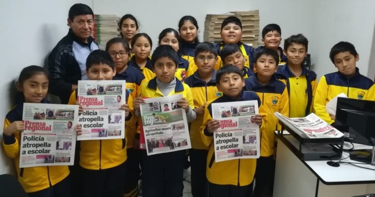 IEP ABC Mendel: estudiantes visitan oficinas del diario Prensa Regional en Mollendo