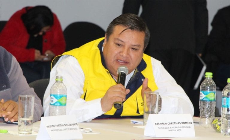 Alcalde Abraham Cárdenas Romero da 20 días de plazo a Quellaveco para dar soluciones a demandas sociales