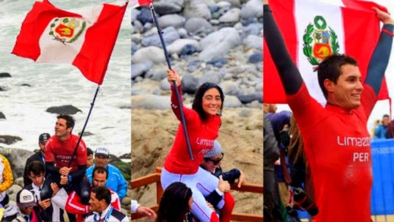 Perú tiene tres medallas de oro y tres de plata en el surf en los Panamericanos