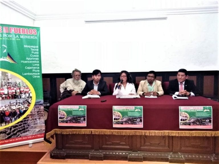 Arequipa: confirman cumbre de los pueblos afectados por la minería