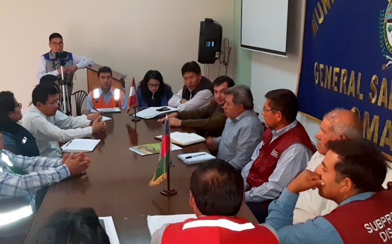 Comité de Apoyo de vía Moquegua-Omate-Arequipa se reunió de emergencia por ceses laborales