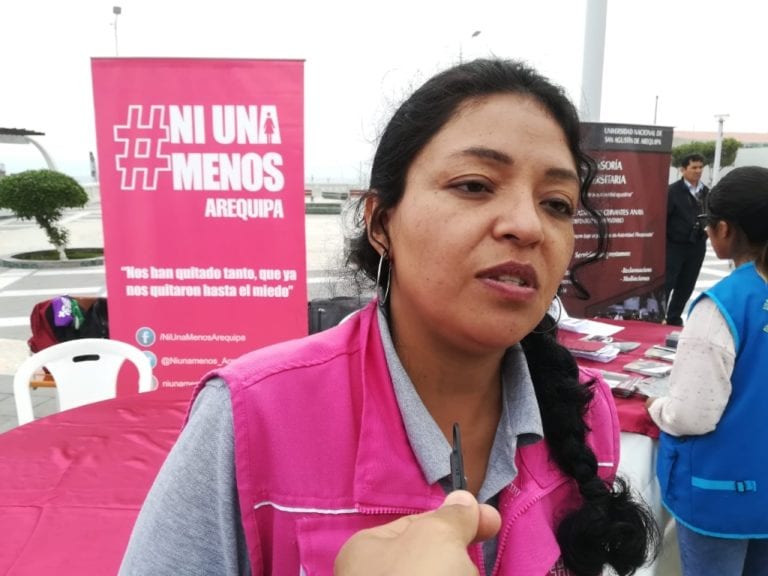 Tía María: Movimiento Ni Una Menos dispuesto a dar soporte a mujeres que sufran violencia