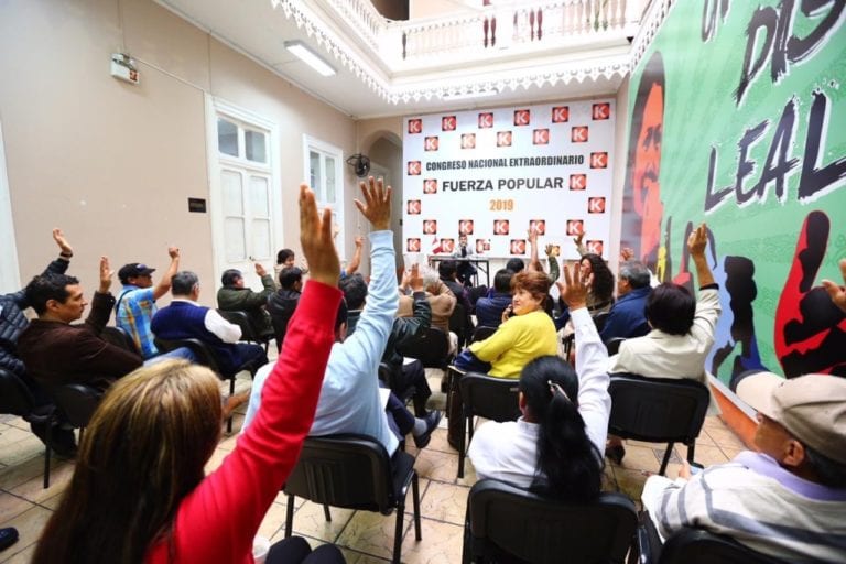 Fuerza Popular acordó participar en elecciones parlamentarias del 2020