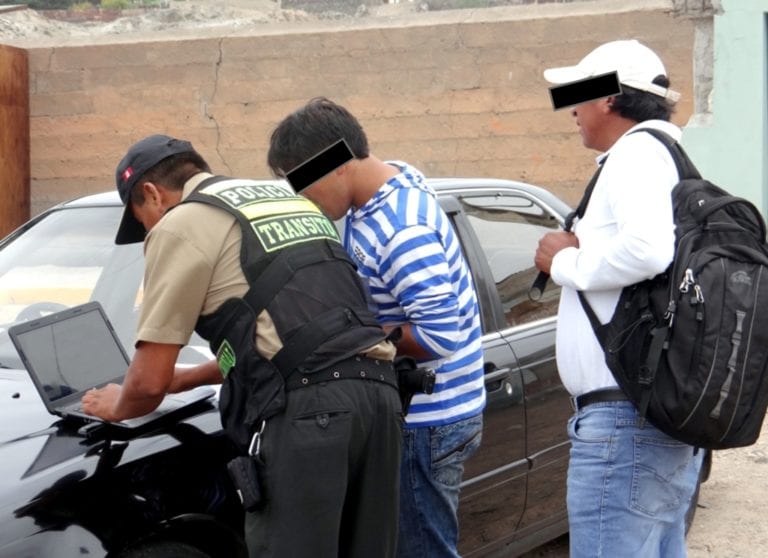 Conductor es intervenido manejando ebrio en la Pampa Inalámbrica