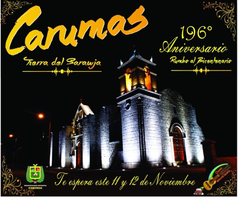 Distrito de Carumas próximo a celebrar su 196° aniversario