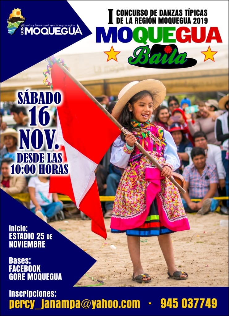 Hoy concurso de danzas en Moquegua
