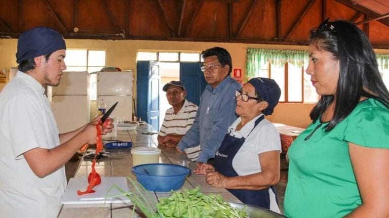 Alimentos nutritivos altos en hierro contra la anemia en Cuna San Gerónimo