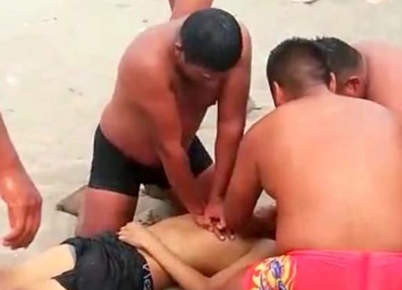 Trágica muerte. Joven muere ahogado en playa Platanales