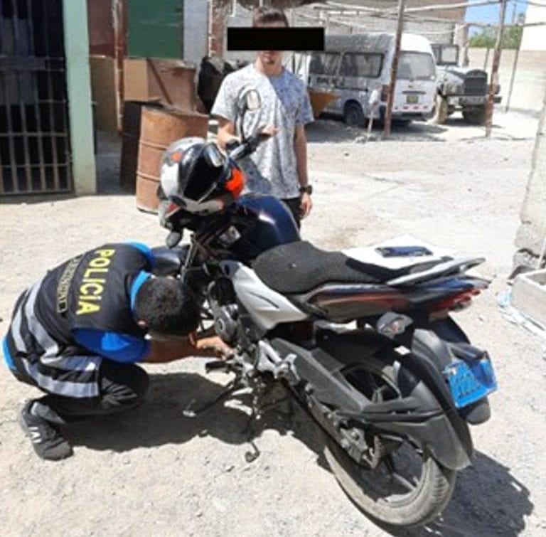 Recuperan motocicleta robada en la PI