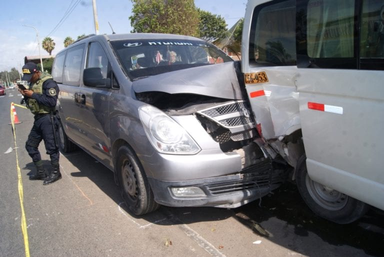 Triple choque en Moquegua