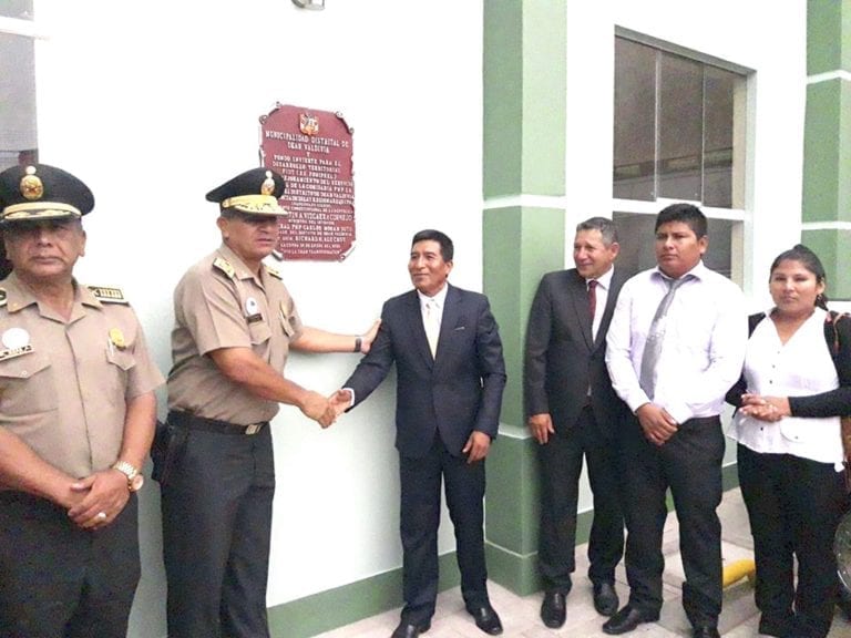 Deán Valdivia: Inauguran nueva comisaría PNP en La Curva