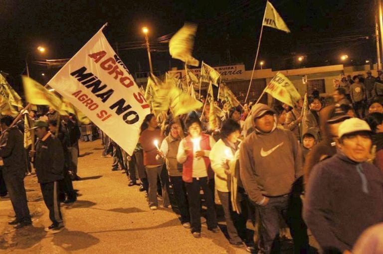 Hoy reinician movilizaciones en contra del proyecto minero Tía María