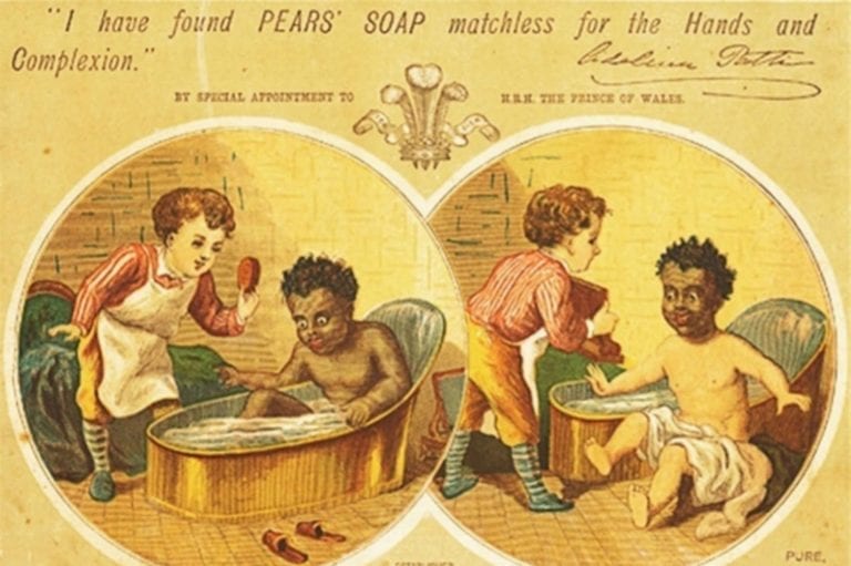 Vestigios de la violencia racista en un jabón