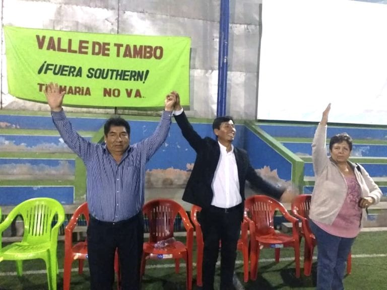 Congresistas electos muestran su posición frente a Tía María en el valle