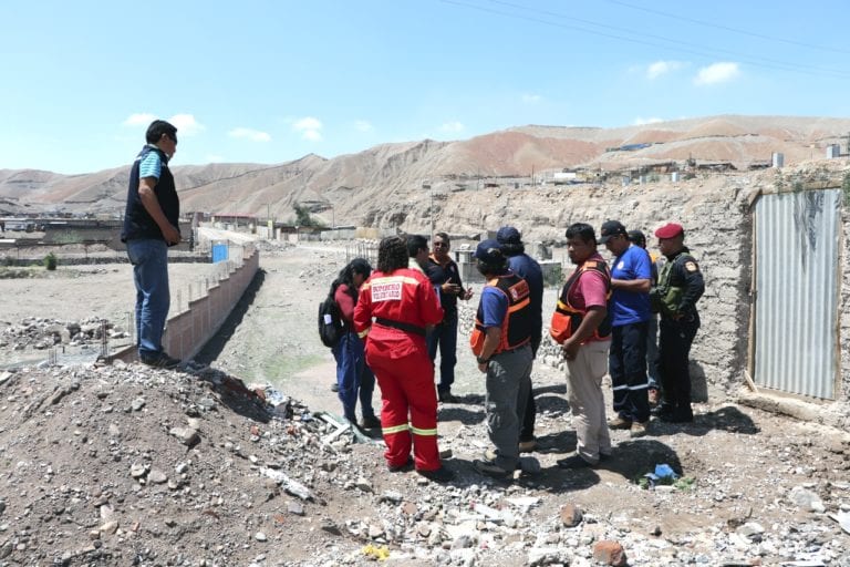 Plataforma Regional de Defensa Civil verifican puntos vulnerables en Moquegua